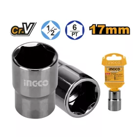 INGCO Dugókulcs 1/2" 17 mm CrV