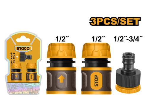 INGCO Gyorscsatlakozó készlet 3 részes