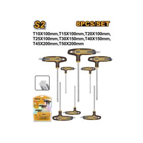 INGCO Torx T-kulcs készlet 8 részes S2