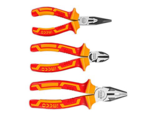 INGCO Szigetelt fogó készlet 3 részes 1000 V-ig szigetelt