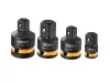INGCO Dugókulcs adapter 4 részes 1/4"<-->3/8", 1/2"<-->3/8"