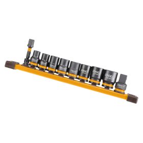   INGCO Gépi dugókulcs készlet 10 részes 3/8" 8-19 mm CrMo