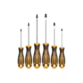 INGCO Csavarhúzó készlet 6 részes mágneses CrV