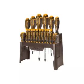 INGCO Csavarhúzó készlet 18 részes mágneses CrV