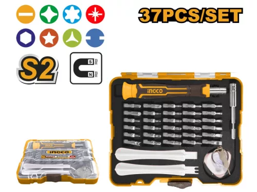 INGCO Precíziós csavarhúzó készlet 37 részes