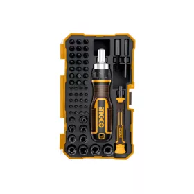   INGCO Racsnis és precíziós csavarhúzó készlet 55 részes