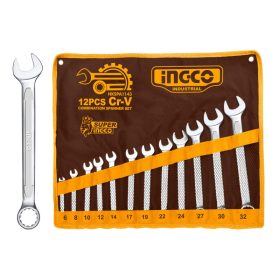 INGCO Csillag-villáskulcs készlet 12 részes 6-32 mm CrV