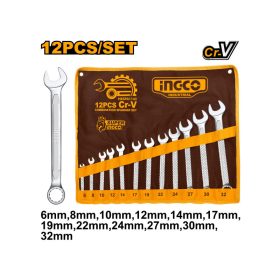 INGCO Csillag-villáskulcs készlet 12 részes 6-32 mm CrV