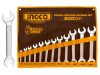INGCO Villáskulcs készlet 12 részes 6-32 mm CrV