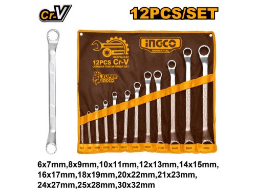 INGCO Csillagkulcs készlet 12 részes 6-32 mm CrV