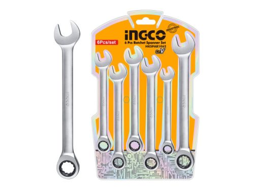 INGCO Racsnis csillag-villácskulcs készlet 6 részes 8-17 mm CrV