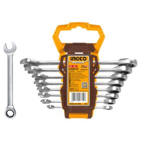   INGCO Racsnis csillag-villácskulcs készlet 8 részes 8-19 mm CrV