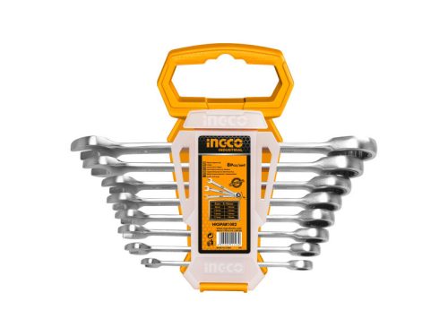 INGCO Racsnis csillag-villácskulcs készlet 8 részes 8-19 mm CrV