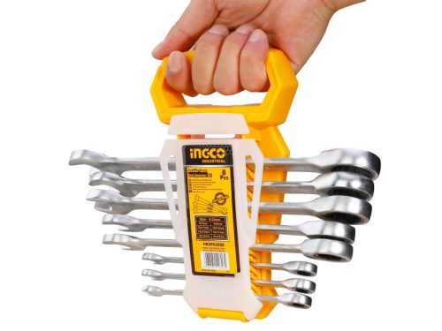INGCO Racsnis csillag-villácskulcs készlet 8 részes 8-19 mm CrV