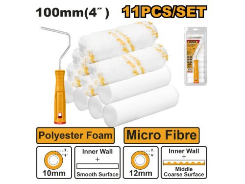 INGCO Festőhenger szett 11 részes 100 x 6 mm