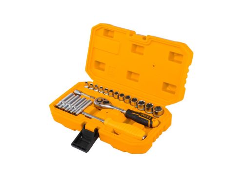 INGCO Dugókulcs készlet 20 részes 1/4" 4-14 mm CrV