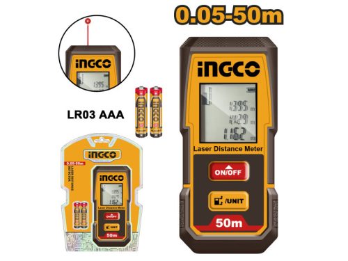 INGCO Lézeres távolságmérő 0,05-50 m