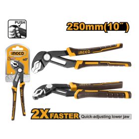 INGCO Vízpumpa fogó 250 mm CrV gyorsgombos