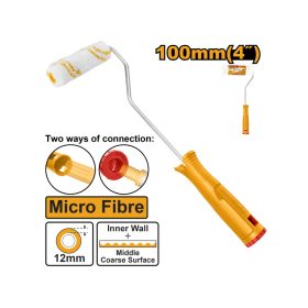INGCO Mikroszálas festőhenger nyéllel 100 x 12 x 6 mm