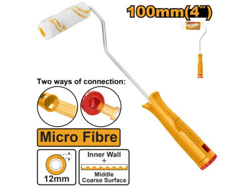 INGCO Mikroszálas festőhenger nyéllel 100 x 12 x 6 mm