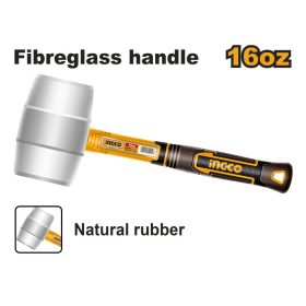 INGCO Gumikalapács 450 g üvegszálas nyél