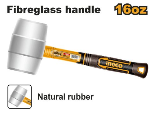 INGCO Gumikalapács 450 g üvegszálas nyél