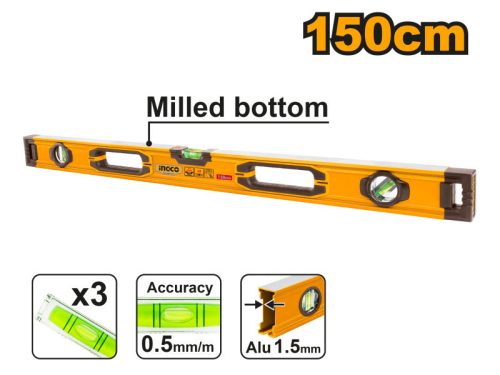 INGCO Vízmérték 1500 mm 3 libella