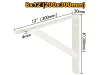INGCO Polctartó konzol 200 x 300 mm erősített