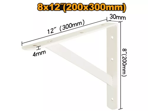 INGCO Polctartó konzol 200 x 300 mm erősített