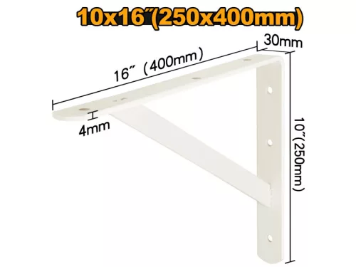 INGCO Polctartó konzol 250 x 400 mm erősített