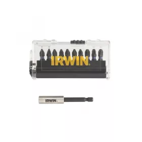   IRWIN Impact Pro Bithegy készlet 10 részes 25 mm (2 x PZ1, 5 x PZ2, 3 x PZ3) + bithegy-tartó