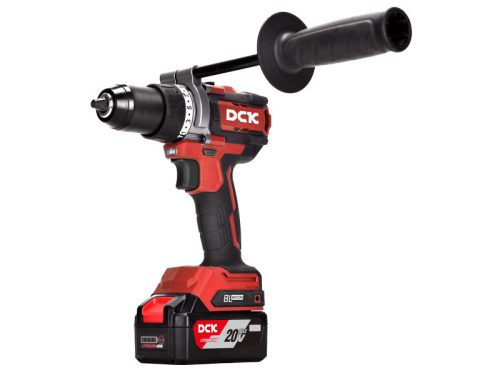 DCK Akkus ütvefúró-csavarozó 160 Nm szénkefe nélküli 20 V (1 x 5,0 Ah akku + töltő)