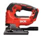 DCK Akkus dekopírfűrész 20 V szénkefe nélküli (akku és töltő nélkül)