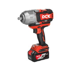   DCK Akkus ütvecsavarozó 1/2" 1218 Nm szénkefe nélküli 20 V (2 x 5,0 Ah akku + töltő)