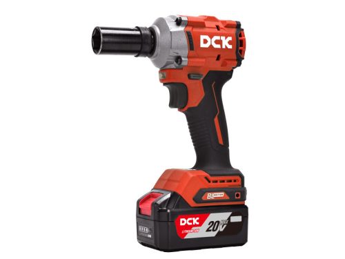 DCK Akkus ütvecsavarozó 1/2" 358 Nm szénkefe nélküli 20 V (2 x 5,0 Ah akku + töltő)