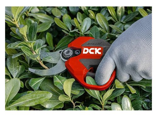 DCK Akkus metszőolló 35 mm szénkefe nélküli 20 V (2 x 2,0 Ah akku + töltő)