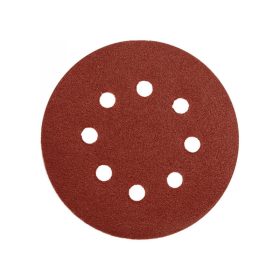   GERMAFLEX Tépőzáras fíbertárcsa 125 mm / P150 8 lyukas (5 db)