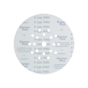   GERMAFLEX Tépőzáras fíbertárcsa 225 mm / P240 18+1 lyukas (5 db)