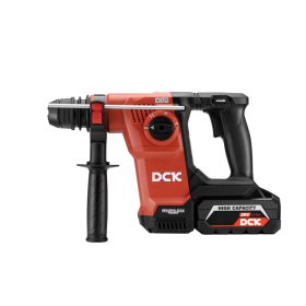   DCK Akkus kombikalapács 2,8 J SDS-Plus szénkefe nélküli 20 V (2 x 6,0 Ah akku + töltő)