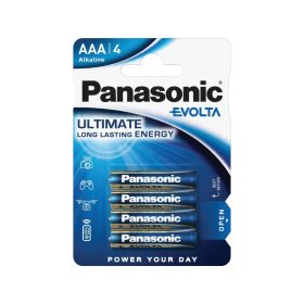   PANASONIC EVOLTA AAA/mikro szupertartós alkáli elem 1,5 V (4 db)