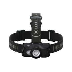   LEDLENSER Akkus LED fejlámpa MH8 outdoor 600 lm / 200 m, RGB, 1xLi-ion, fekete
