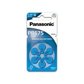   PANASONIC PR675 cink-levegő hallókészülék elem 1,4 V (6 db)
