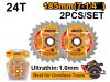 INGCO Fűrésztárcsa fához 185 x 20 x 1,0 mm / 24T (2 db)