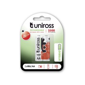 UNIROSS AA/ceruza akkumulátor 1,2 V 2500 mAh (2 db)