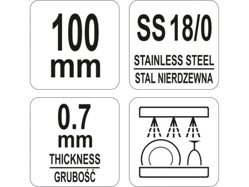YATO GASTRO Inox jégcsipesz 100 mm