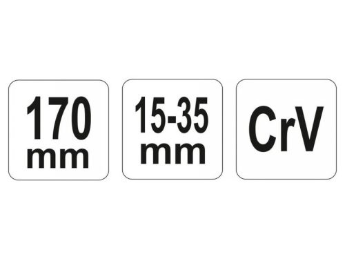 YATO Állítható körmös kulcs 15-35 mm / 170 mm CrV