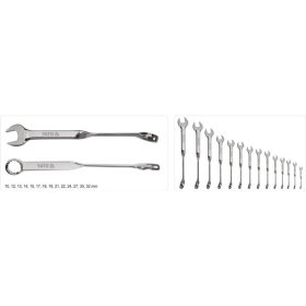   YATO Csavart csillag-villáskulcs készlet 14 részes 10-32 mm