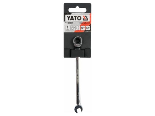 YATO Racsnis csillag-villáskulcs 7 mm / 130 mm 72T CrV