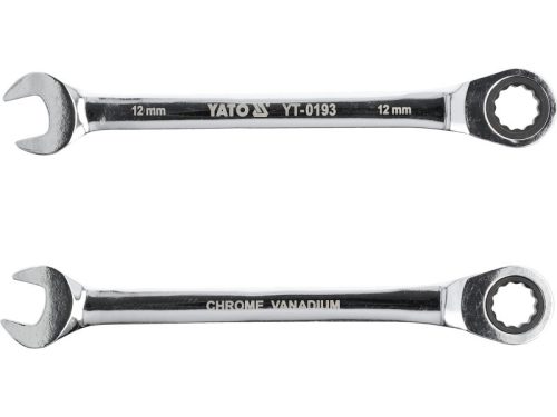 YATO Racsnis csillag-villáskulcs 12 mm / 170 mm 72T CrV