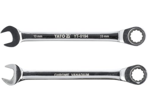 YATO Racsnis csillag-villáskulcs 13 mm / 180 mm 72T CrV